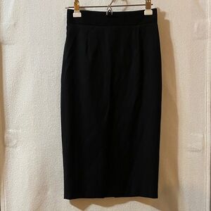 Loro Piana Classic Black Pencil Skirt